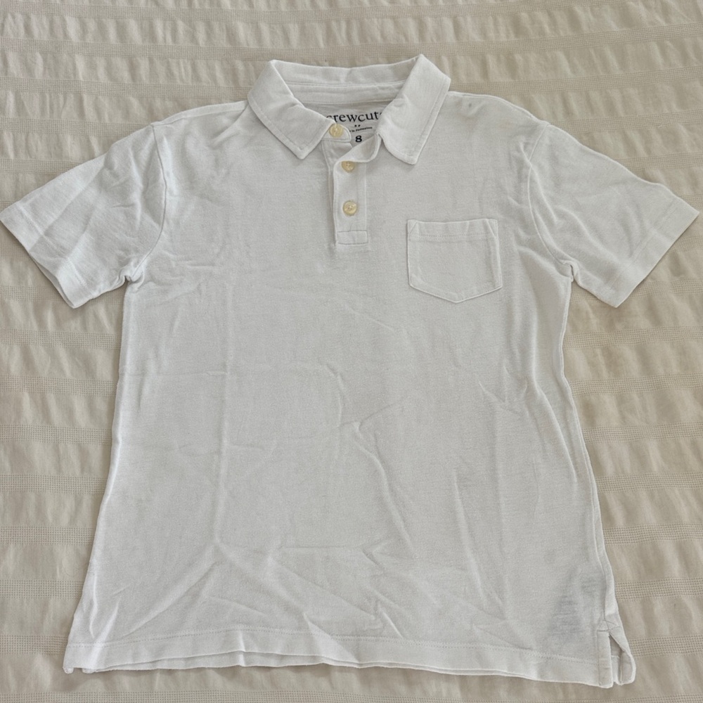 Crewcuts Classic White Polo Shirt